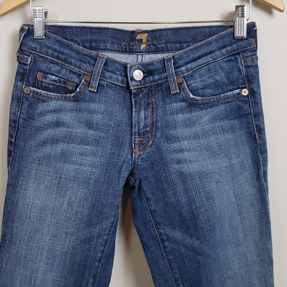 7 For All Mankind Petite Size 26 Jeans Cut 704855 Swarovski Crystal RN 65199 - Picture 4 of 11